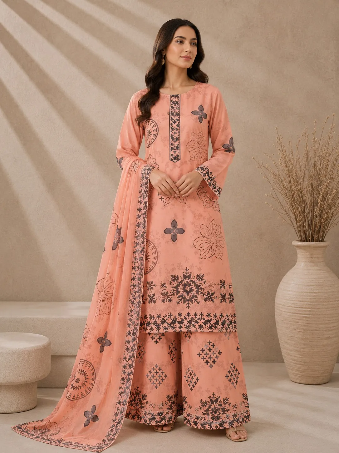 Ittimad Textile Printed Lawn Suit 2026 | Original 3PC Collection