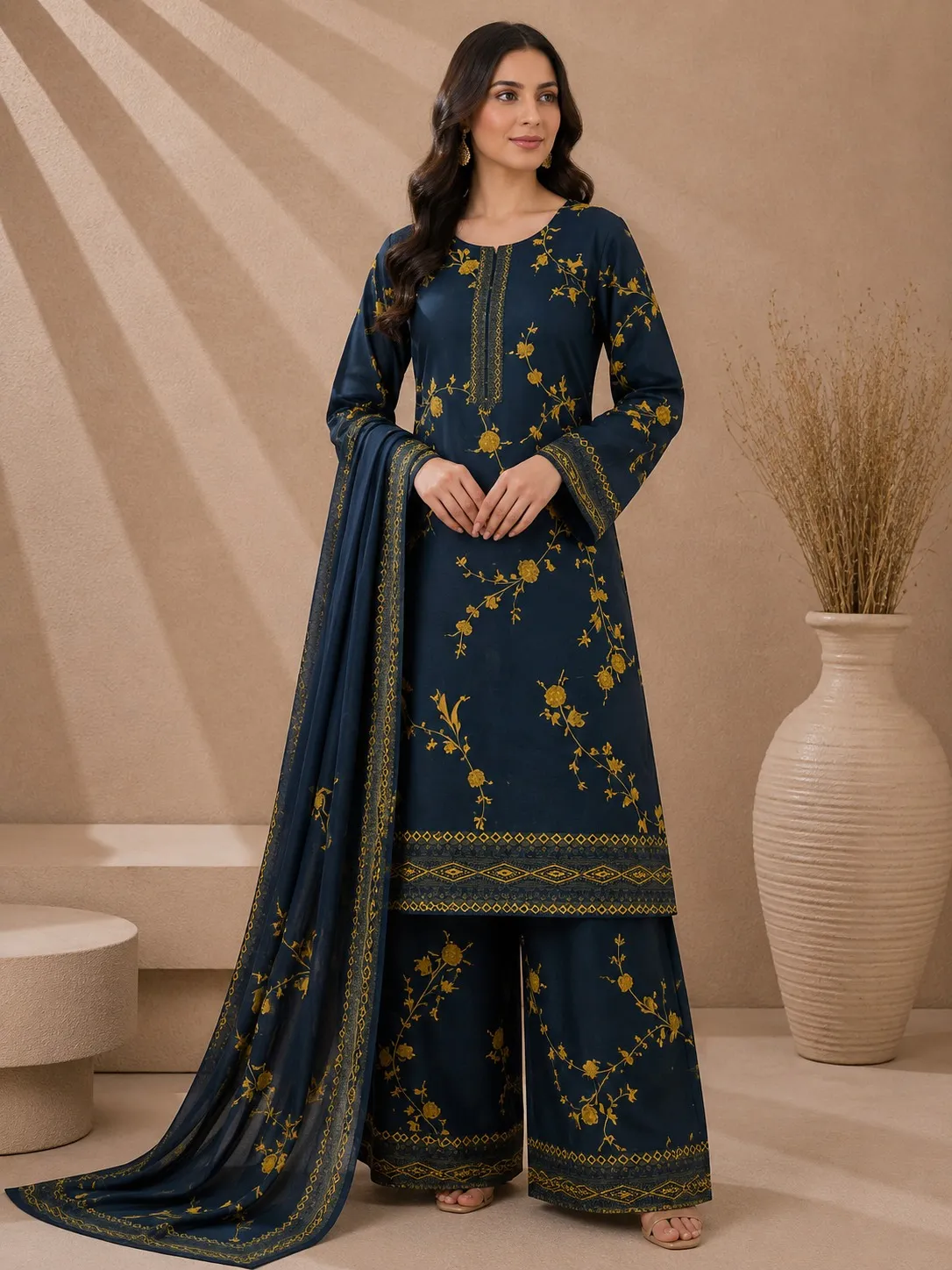 Ittimad Textile Printed Lawn Suit 2026 (14)