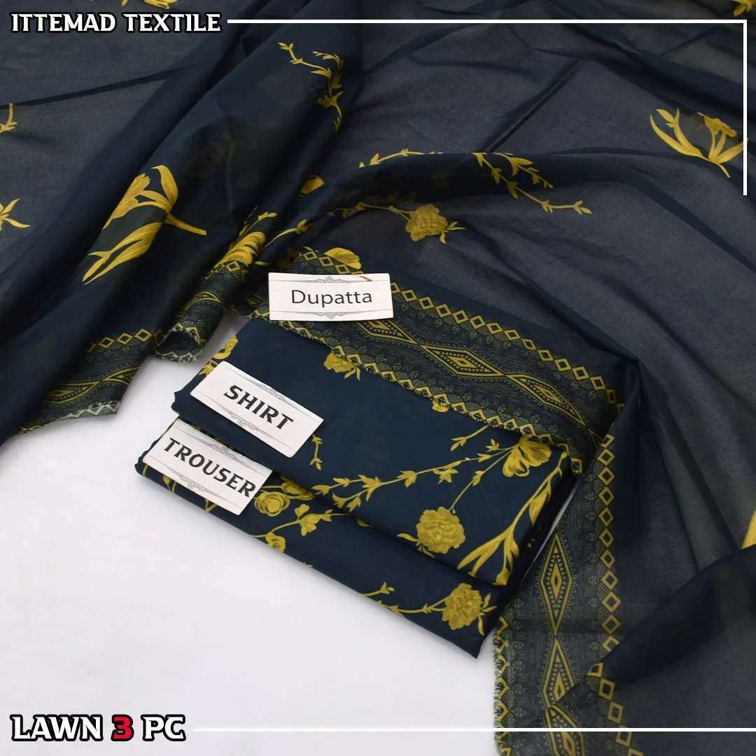 Ittimad Textile Printed Lawn Suit 2026 (16)