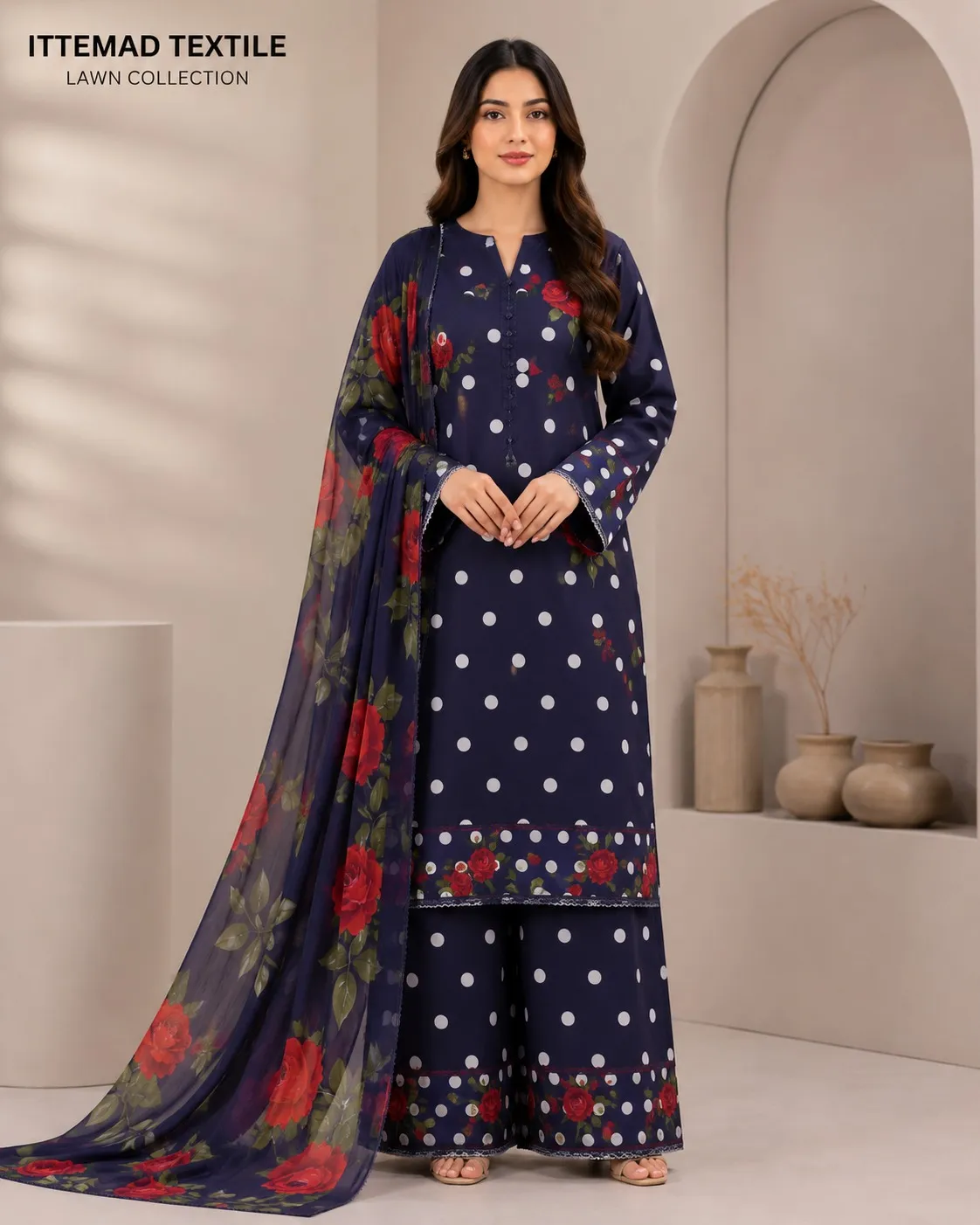 Ittimad Textile Printed Lawn Suit 2026 (40)