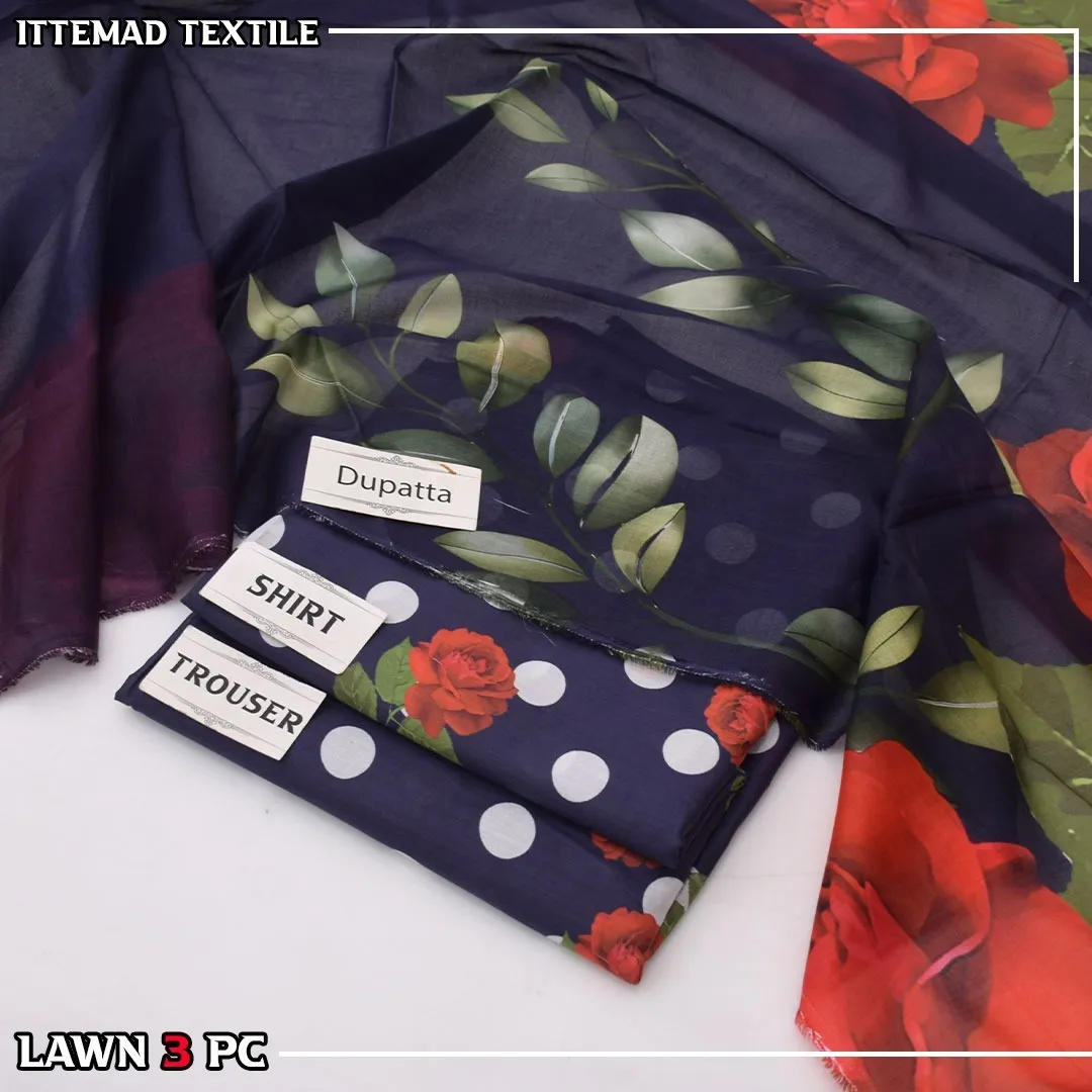 Ittimad Textile Printed Lawn Suit 2026 (44)