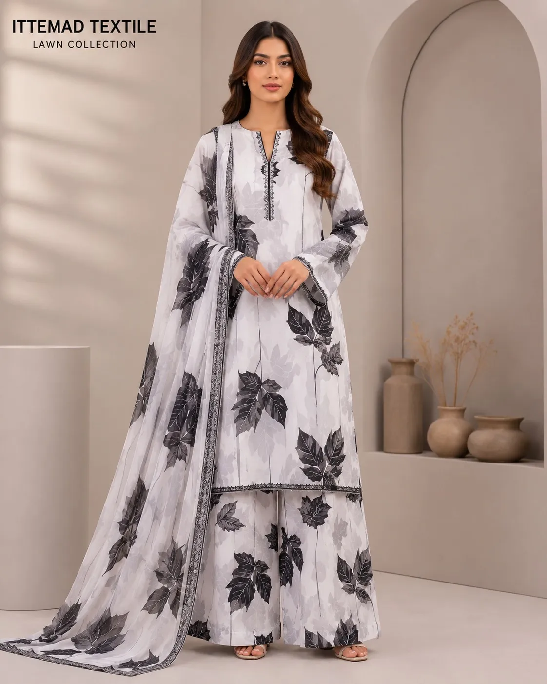 Ittimad Textile Printed Lawn Suit 2026 (48)