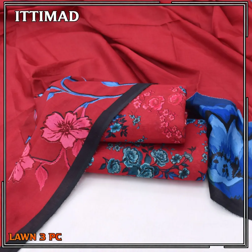 Ittimad Textile Printed Lawn Suit 2026 (51)