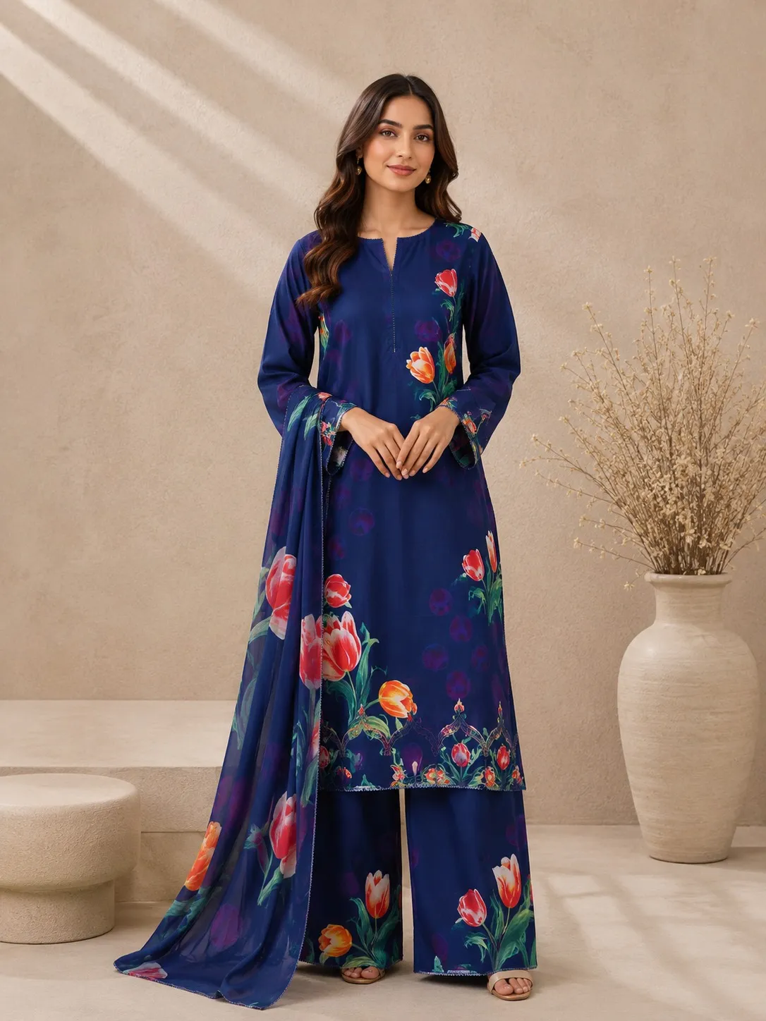 Ittimad Textile Printed Lawn Suit 2026 (54)
