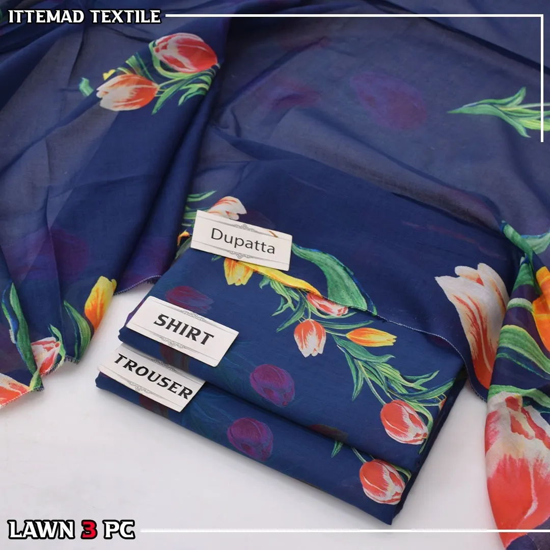 Ittimad Textile Printed Lawn Suit 2026 (60)