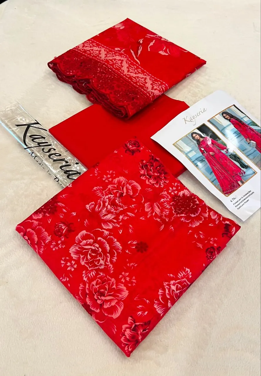 Kayseria Embroidered Lawn Suit 2026 (3)