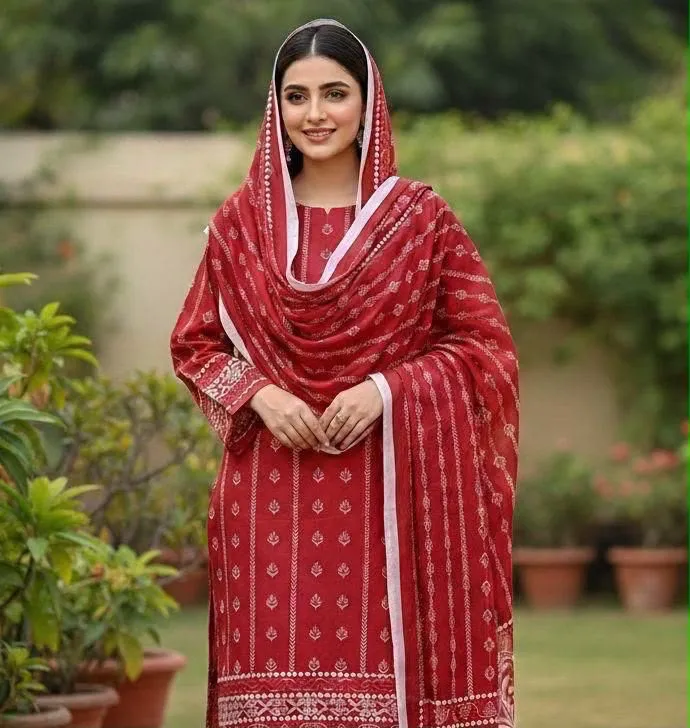 Bin Saeed Printed Lawn Suit 2026 (27)