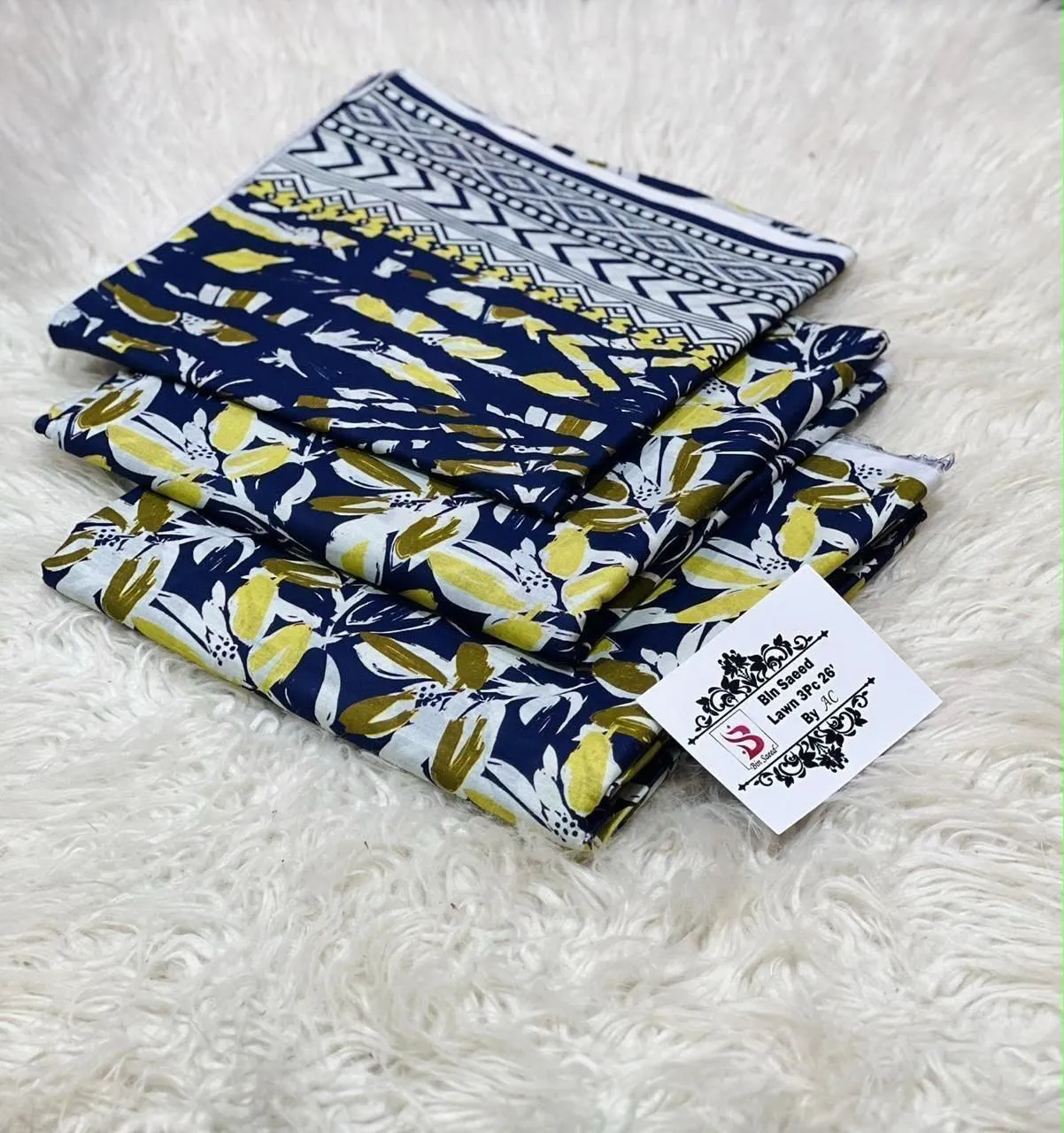 Bin Saeed Printed Lawn Suit 2026 (30)