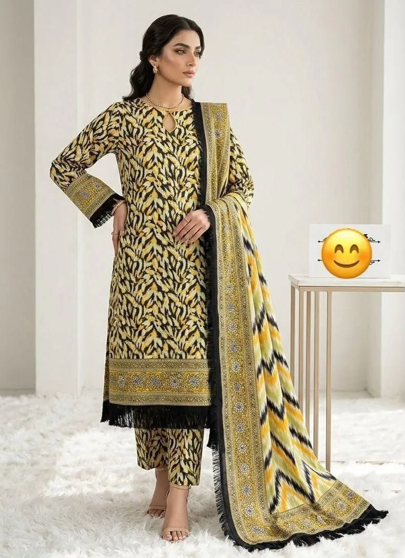 Bin Saeed Printed Lawn Suit 2026 (31)