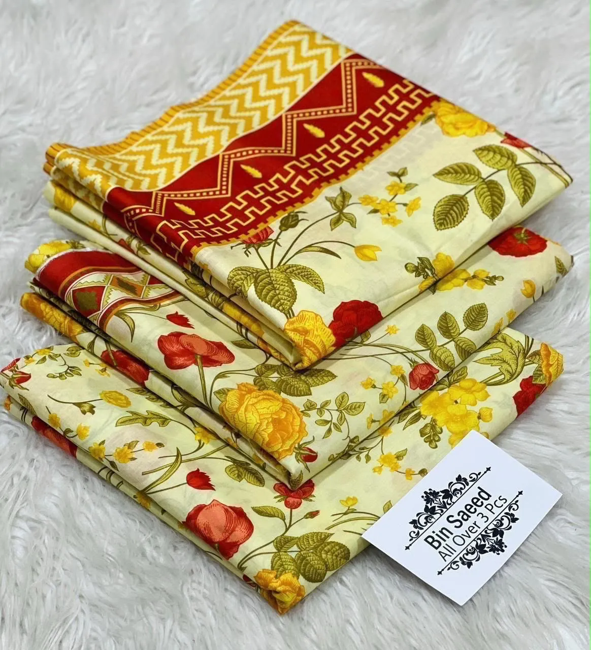 Bin Saeed Printed Lawn Suit 2026 (36)