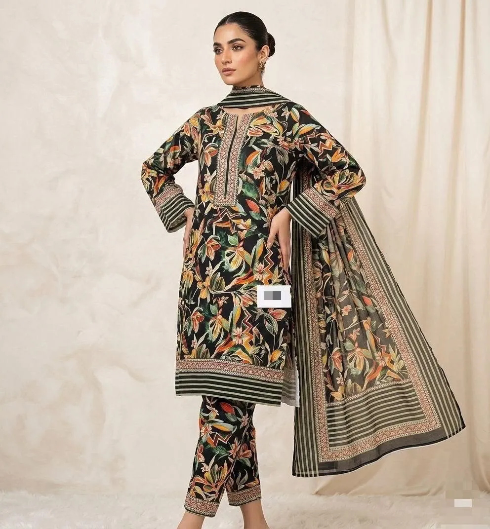 Bin Saeed Printed Lawn Suit 2026 (37)