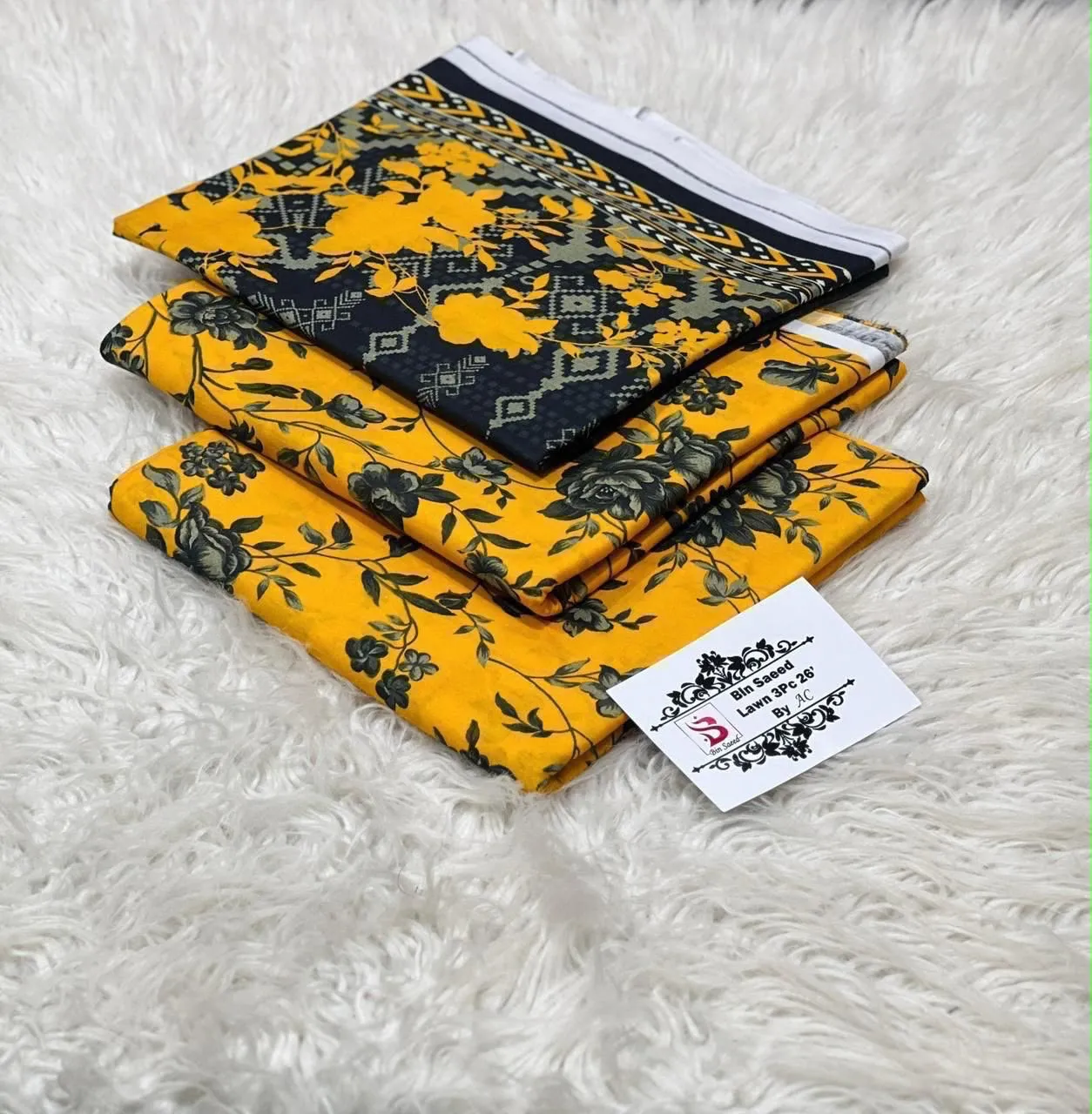 Bin Saeed Printed Lawn Suit 2026 (47)