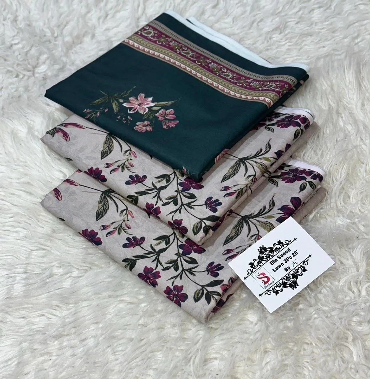 Bin Saeed Printed Lawn Suit 2026 (52)