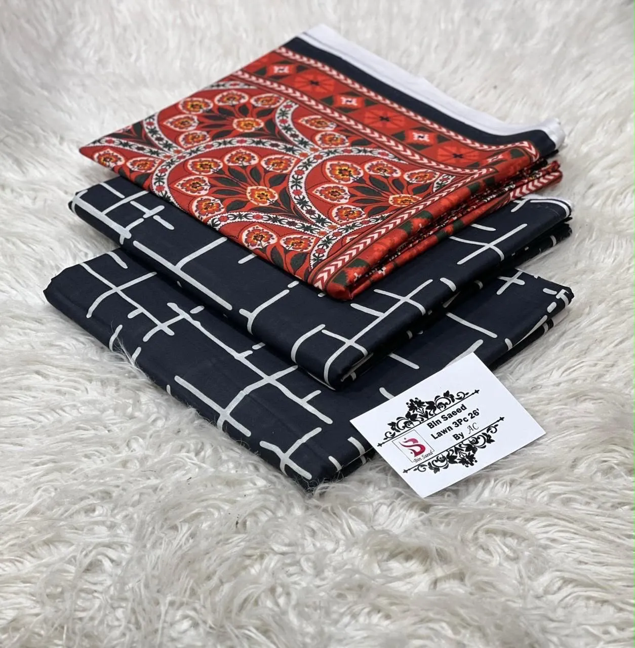 Bin Saeed Printed Lawn Suit 2026 (68)