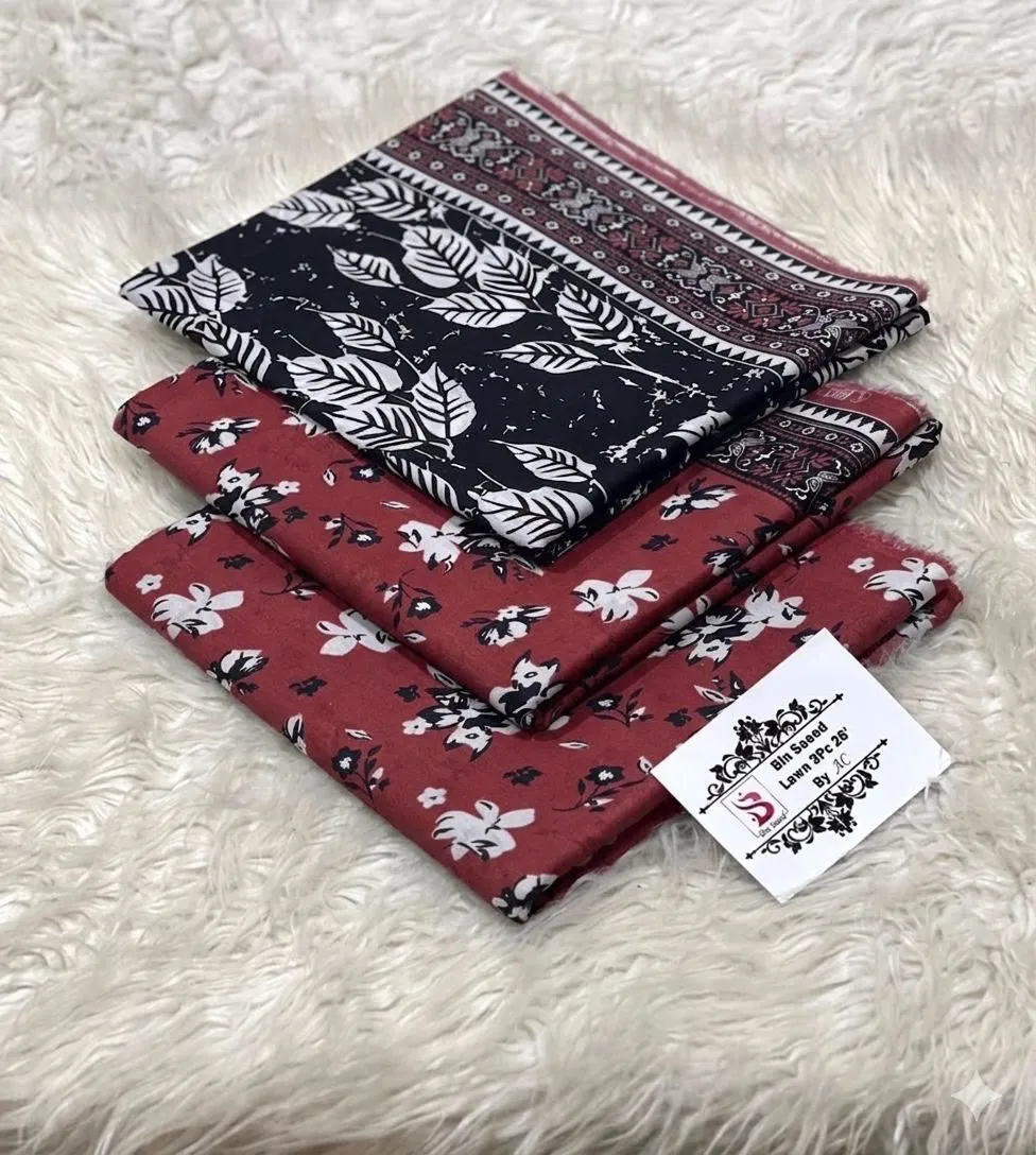 Bin Saeed Printed Lawn Suit 2026 (70)