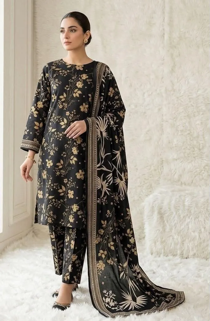 Bin Saeed Printed Lawn Suit 2026 (91)