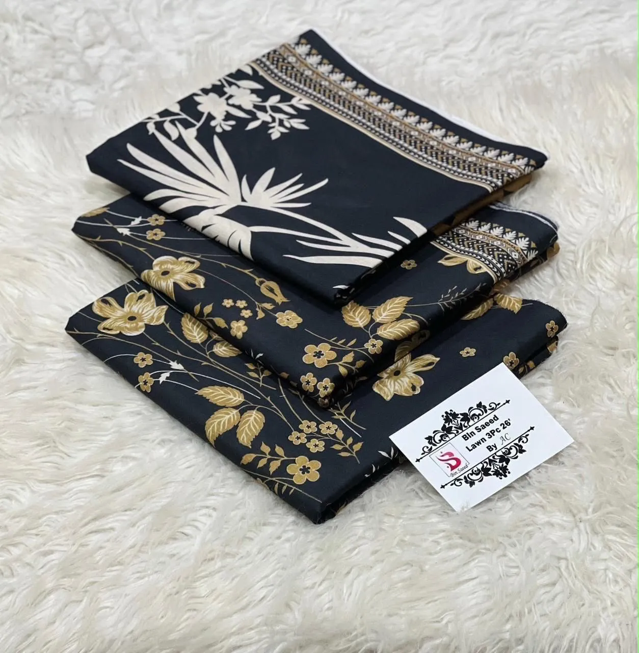 Bin Saeed Printed Lawn Suit 2026 (92)