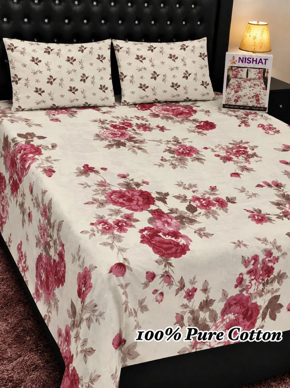 Pure Cotton Bedsheet Set (2)