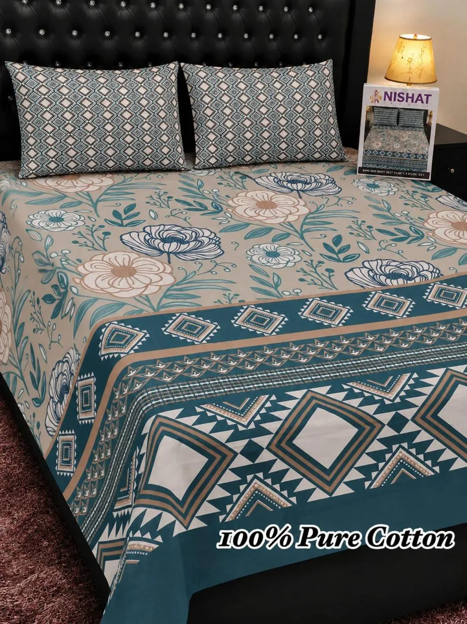 Pure Cotton Bedsheet Set (5)