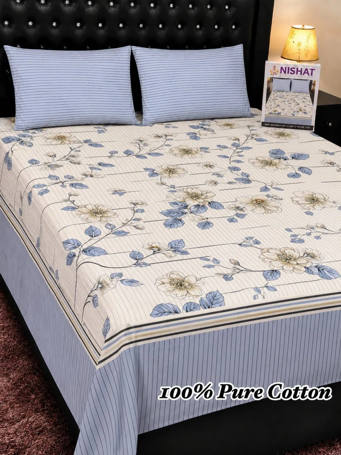 Pure Cotton Bedsheet Set (37)