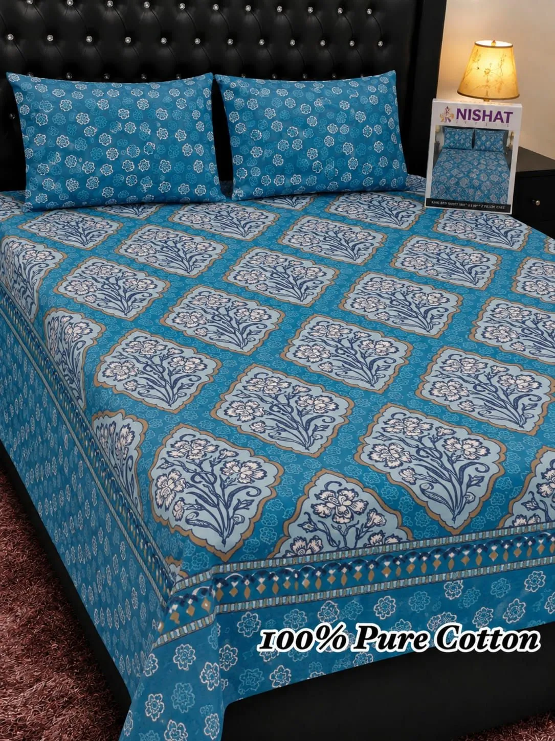 Pure Cotton Bedsheet Set (39)