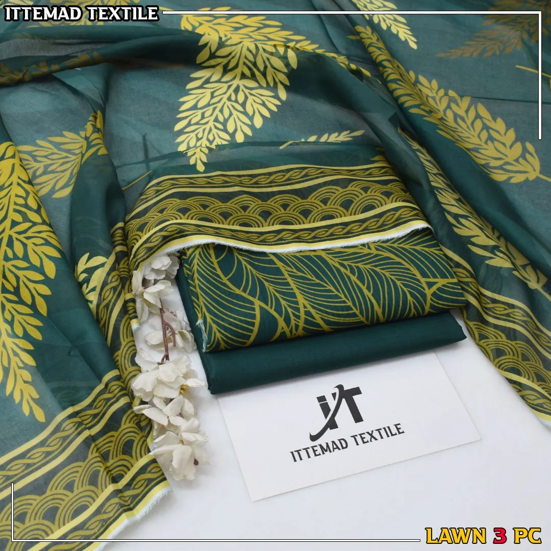 Ittimad Textile Lawn Suit 2026 (9)