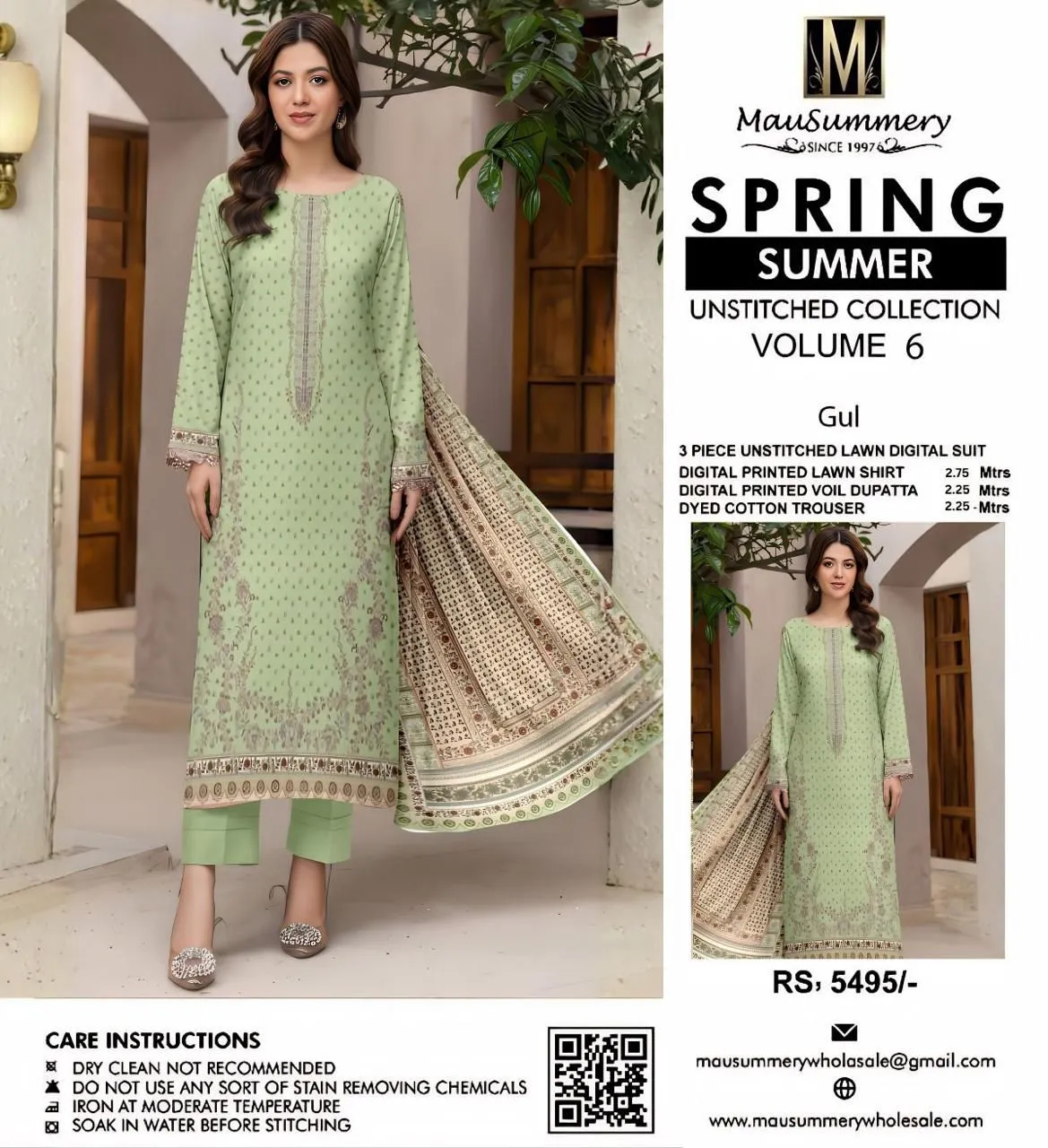 Mausummery Lawn Suit 2026 | Digital Printed Collection