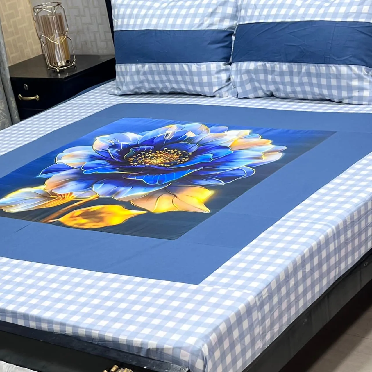 Embroidered Patch Work Bedsheet (40)