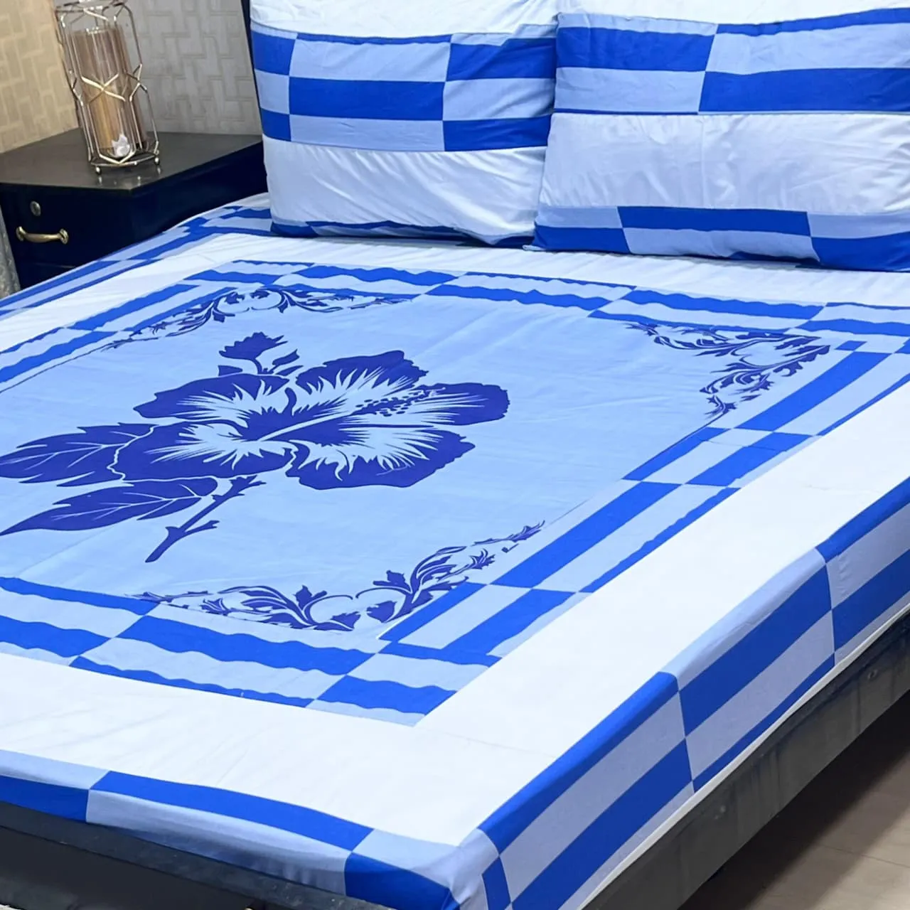 Embroidered Patch Work Bedsheet (41)