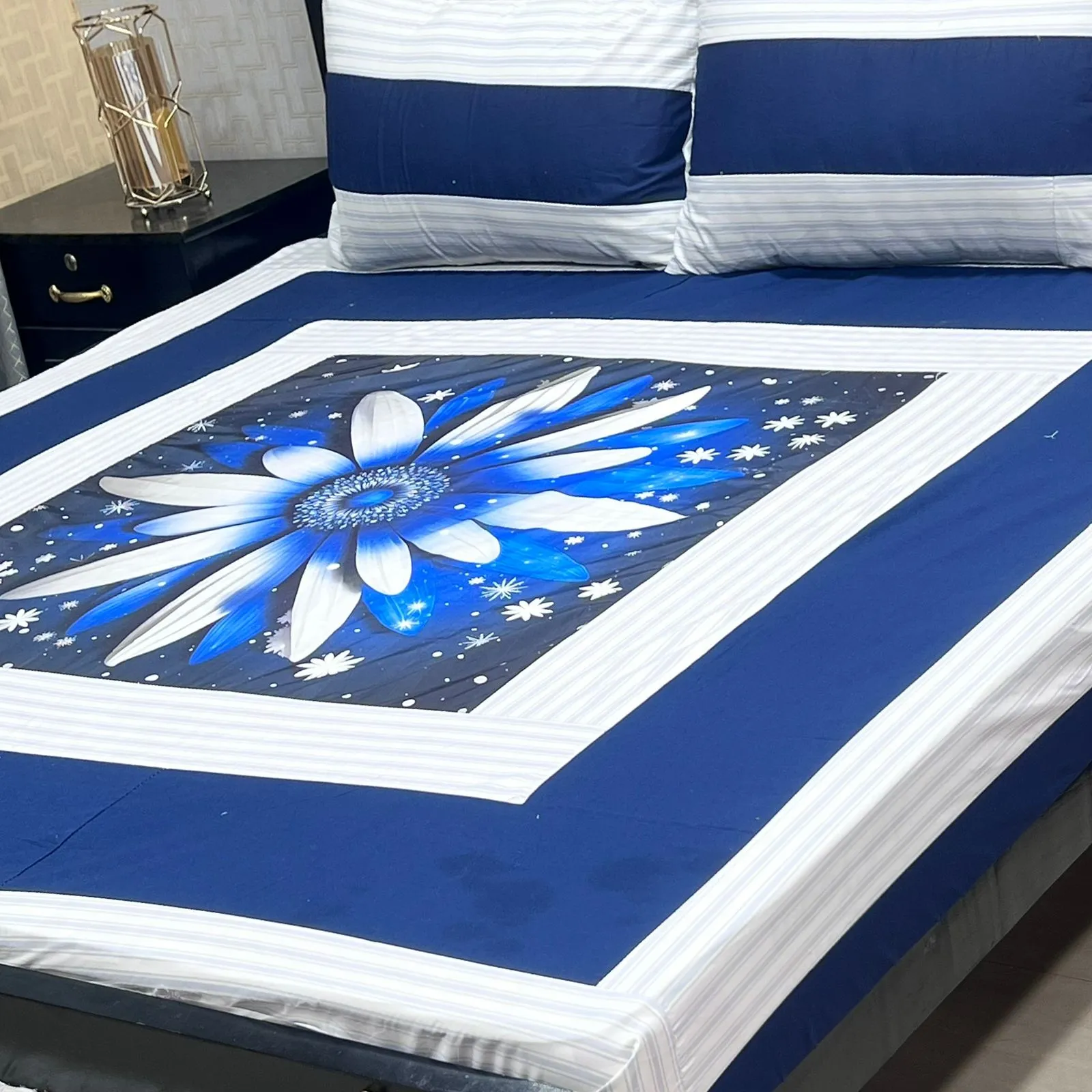 Embroidered Patch Work Bedsheet (48)