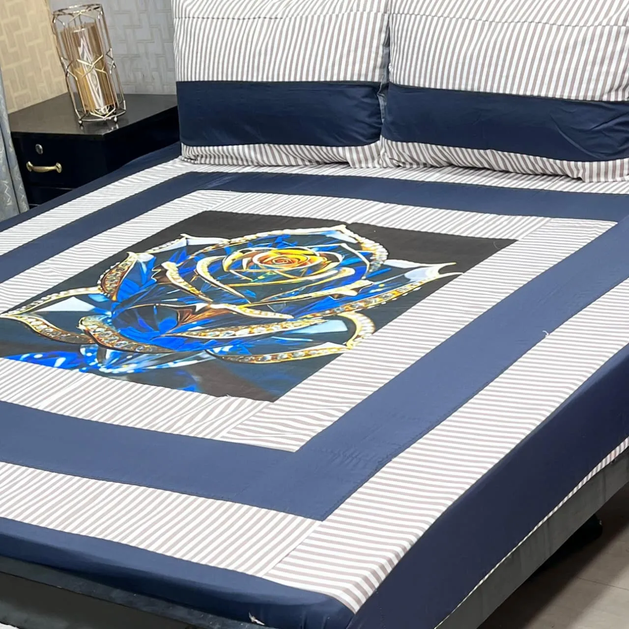 Embroidered Patch Work Bedsheet (54)