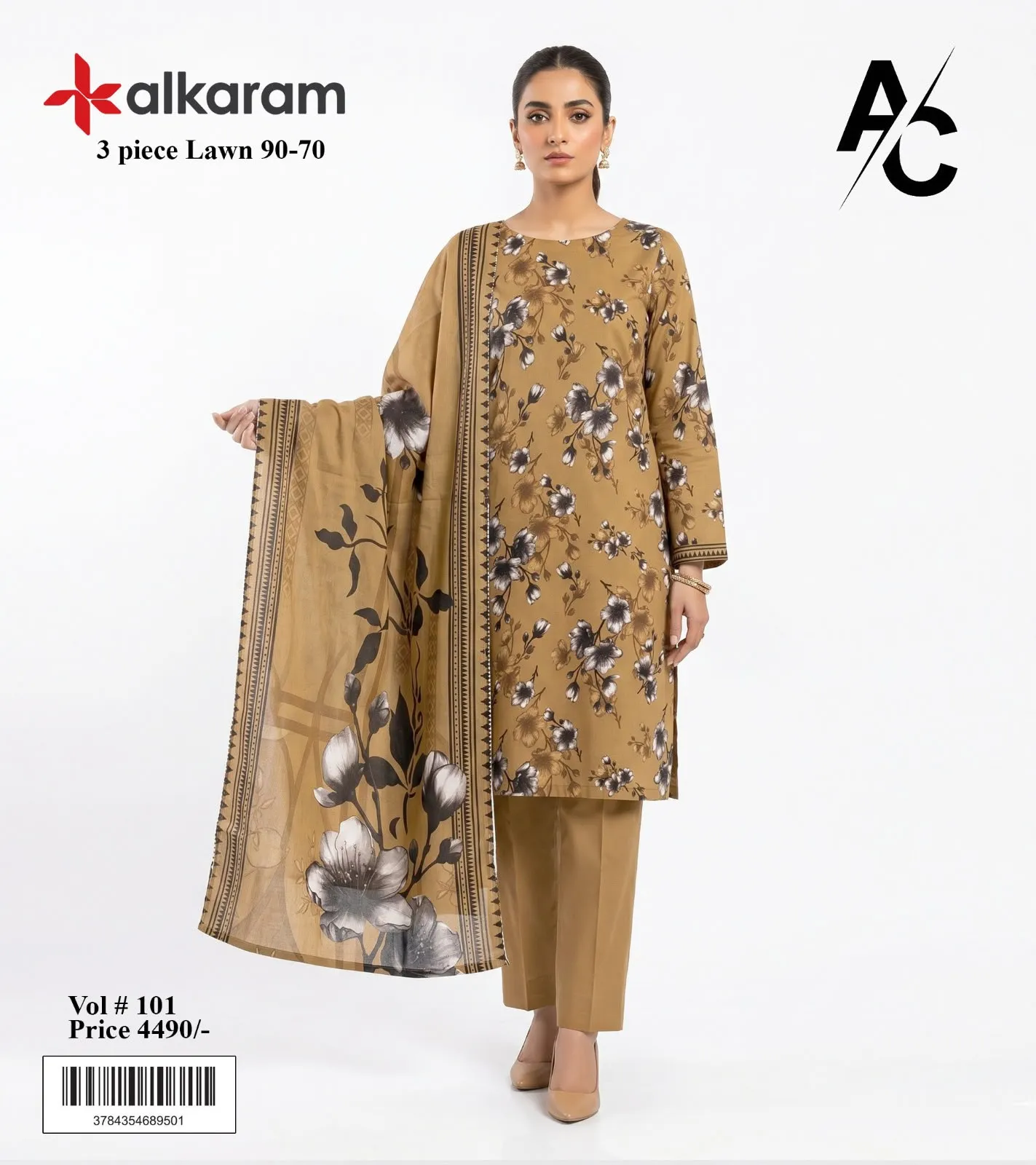 Alkaram Printed Lawn Suit 2026 (28)