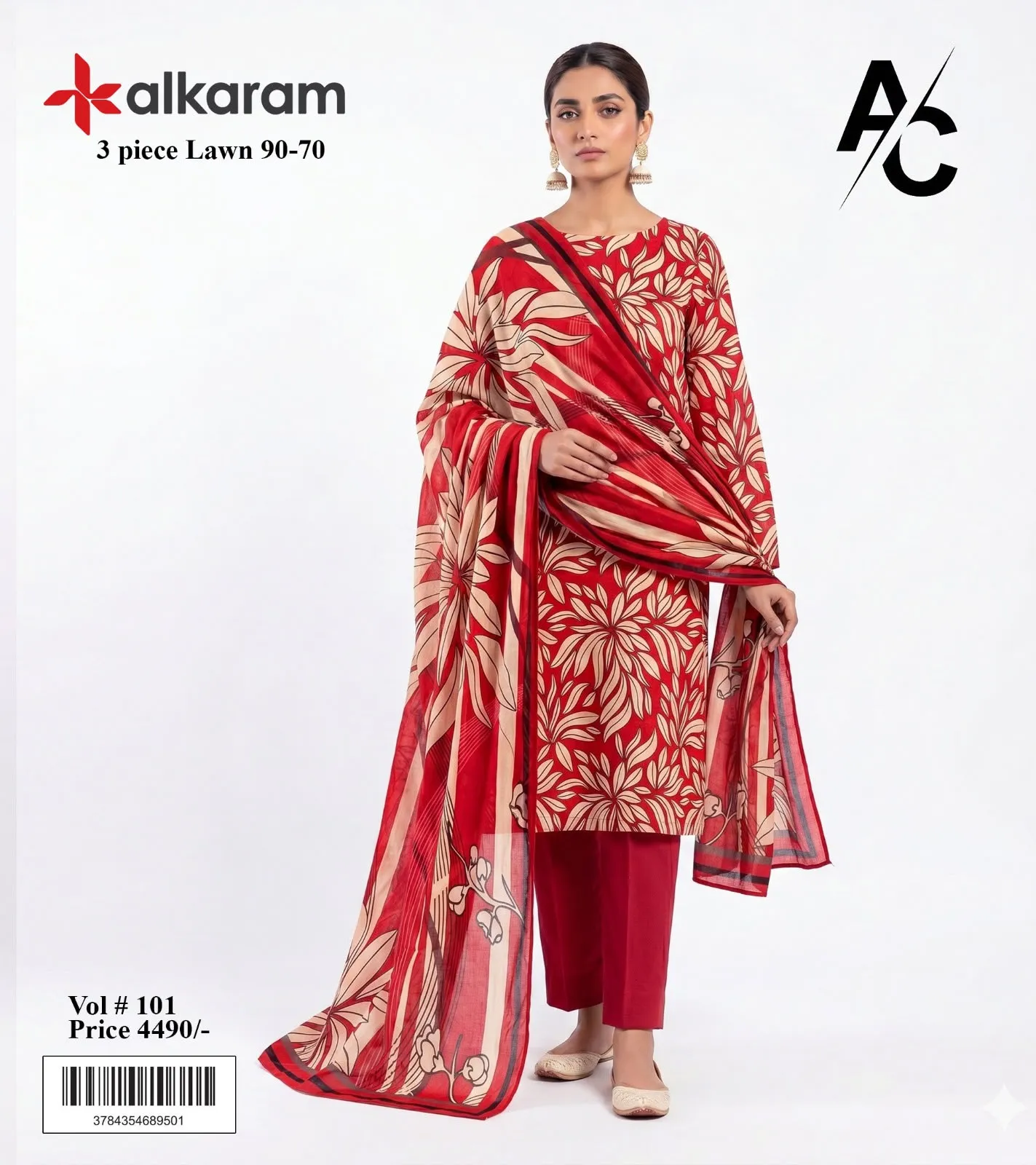 Alkaram Printed Lawn Suit 2026 (34)