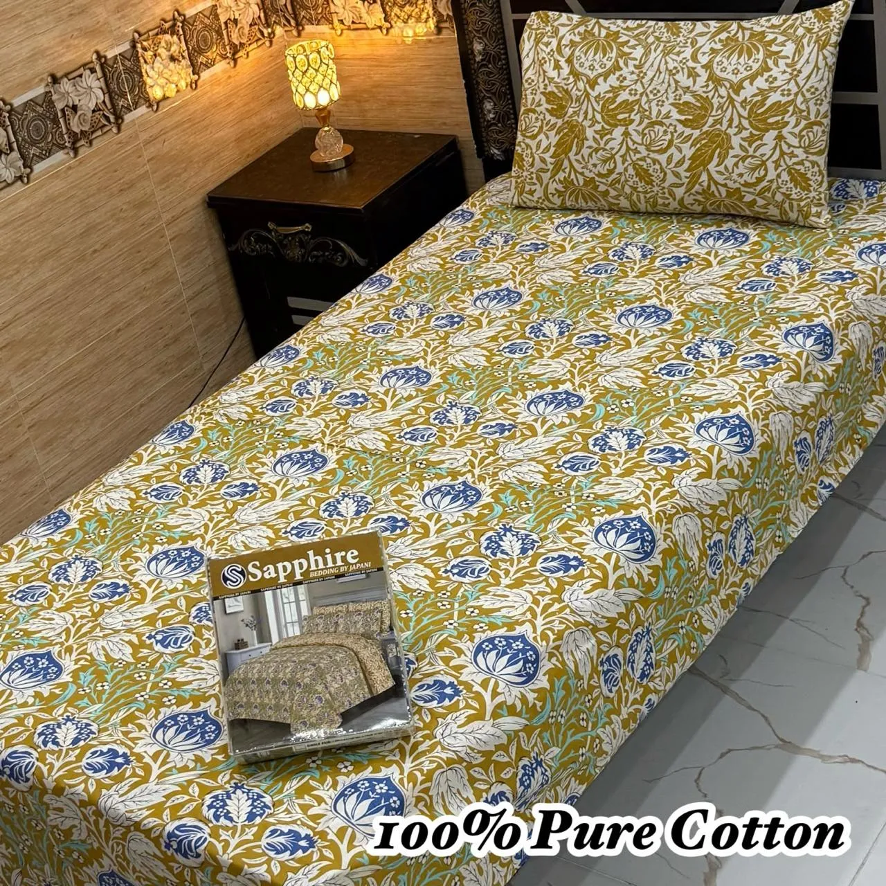 Pure Cotton Single Bedsheet Set (4)