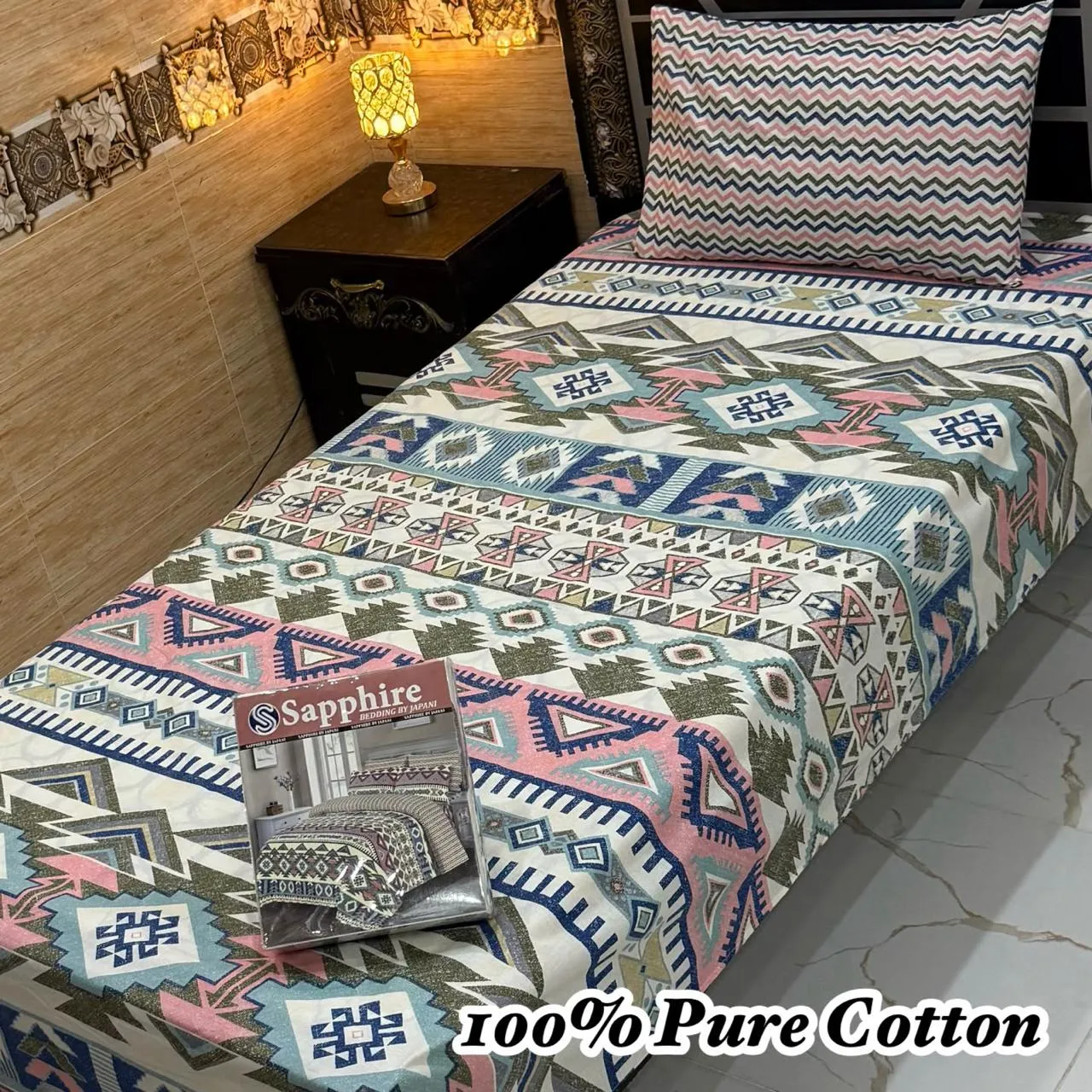 Pure Cotton Single Bedsheet Set (8)