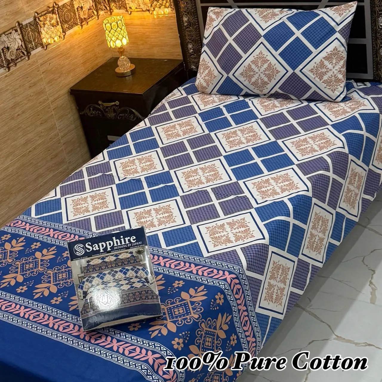 Pure Cotton Single Bedsheet Set (10)