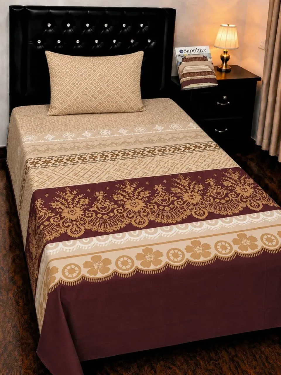 Pure Cotton Single Bedsheet Set (7)