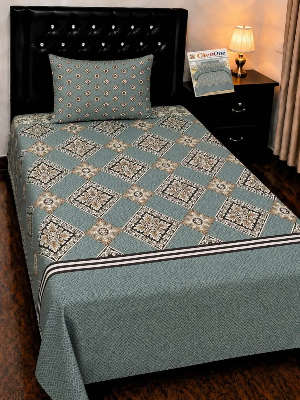 Pure Cotton Single Bedsheet Set (9)