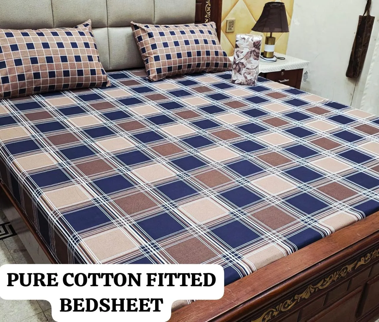 Pure Cotton Fitted Bedsheet (3)