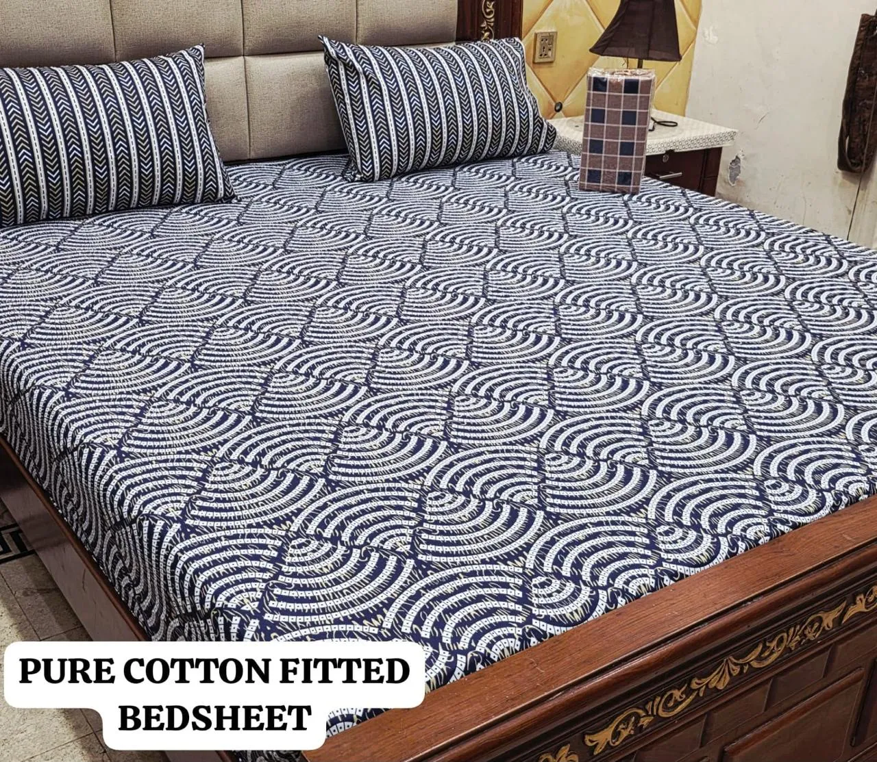 Pure Cotton Fitted Bedsheet (4)