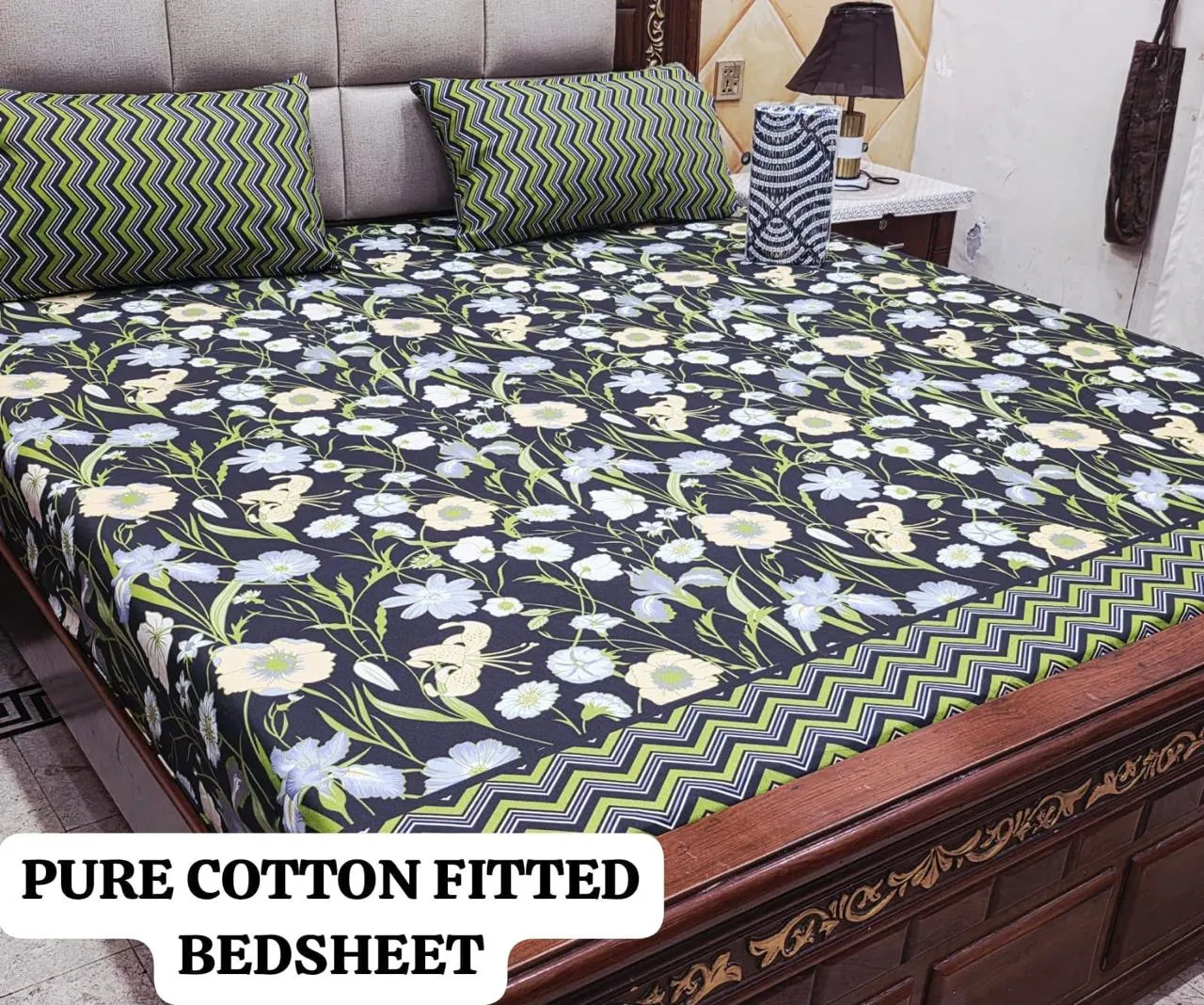 Pure Cotton Fitted Bedsheet (6)
