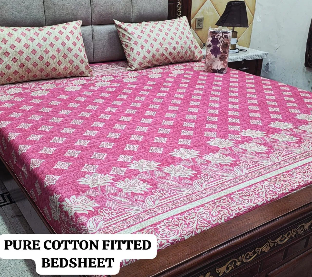 Pure Cotton Fitted Bedsheet (7)