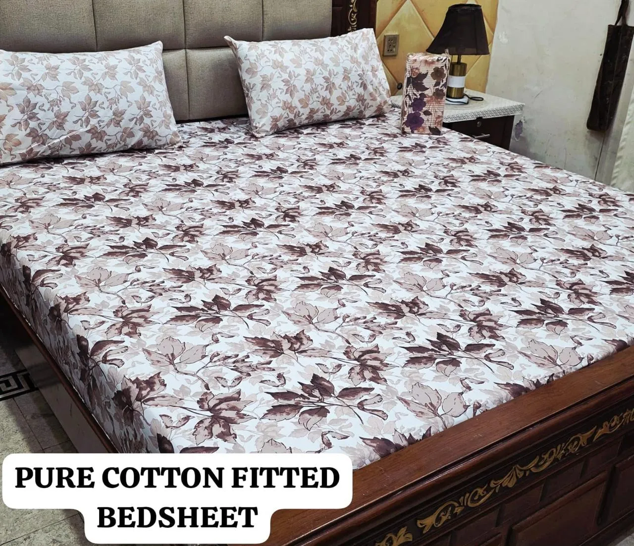 Pure Cotton Fitted Bedsheet (8)