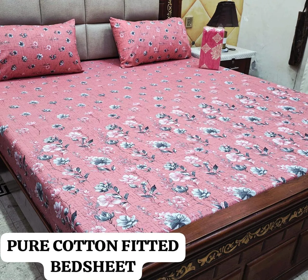 Pure Cotton Fitted Bedsheet (9)