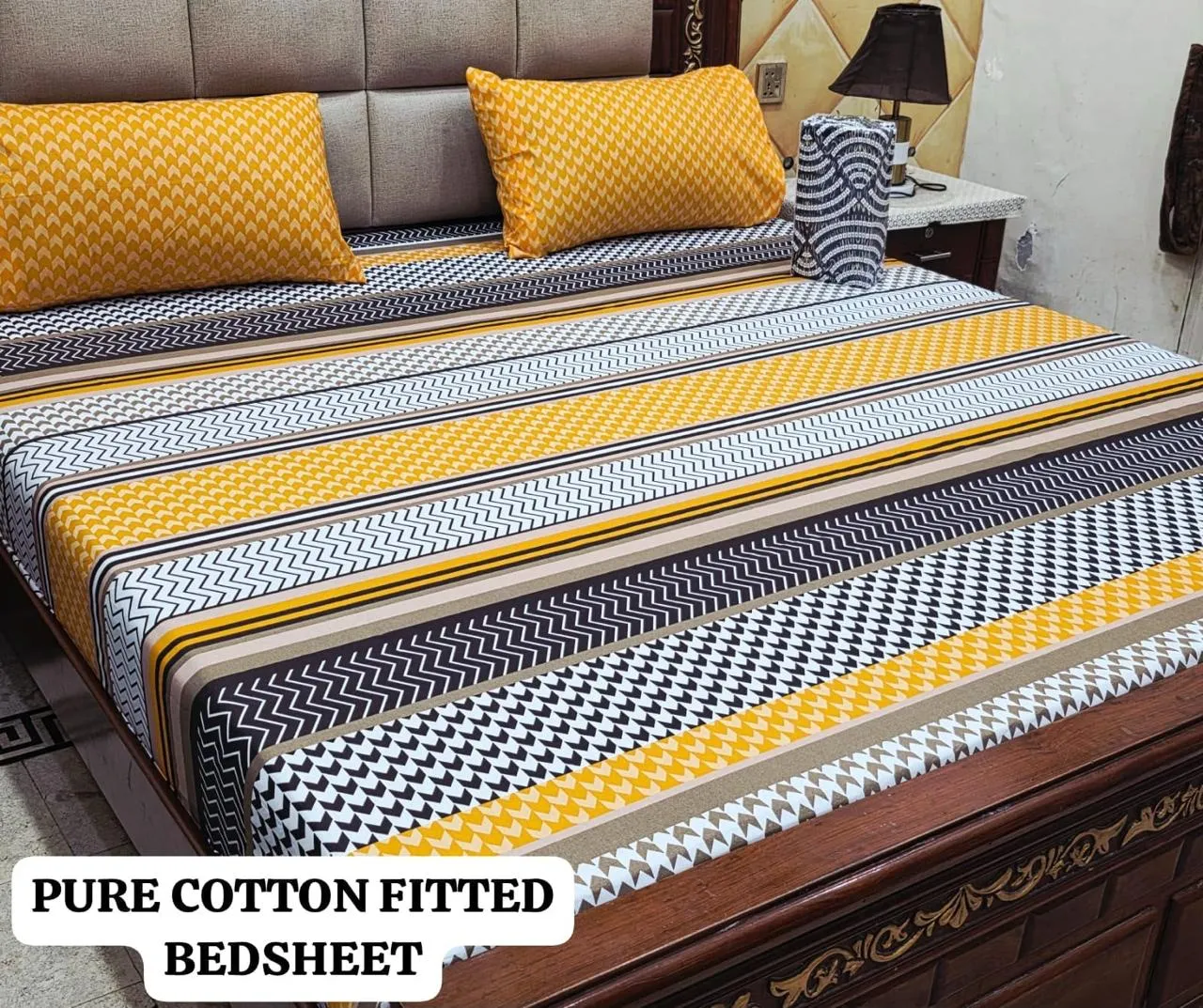 Pure Cotton Fitted Bedsheet (10)