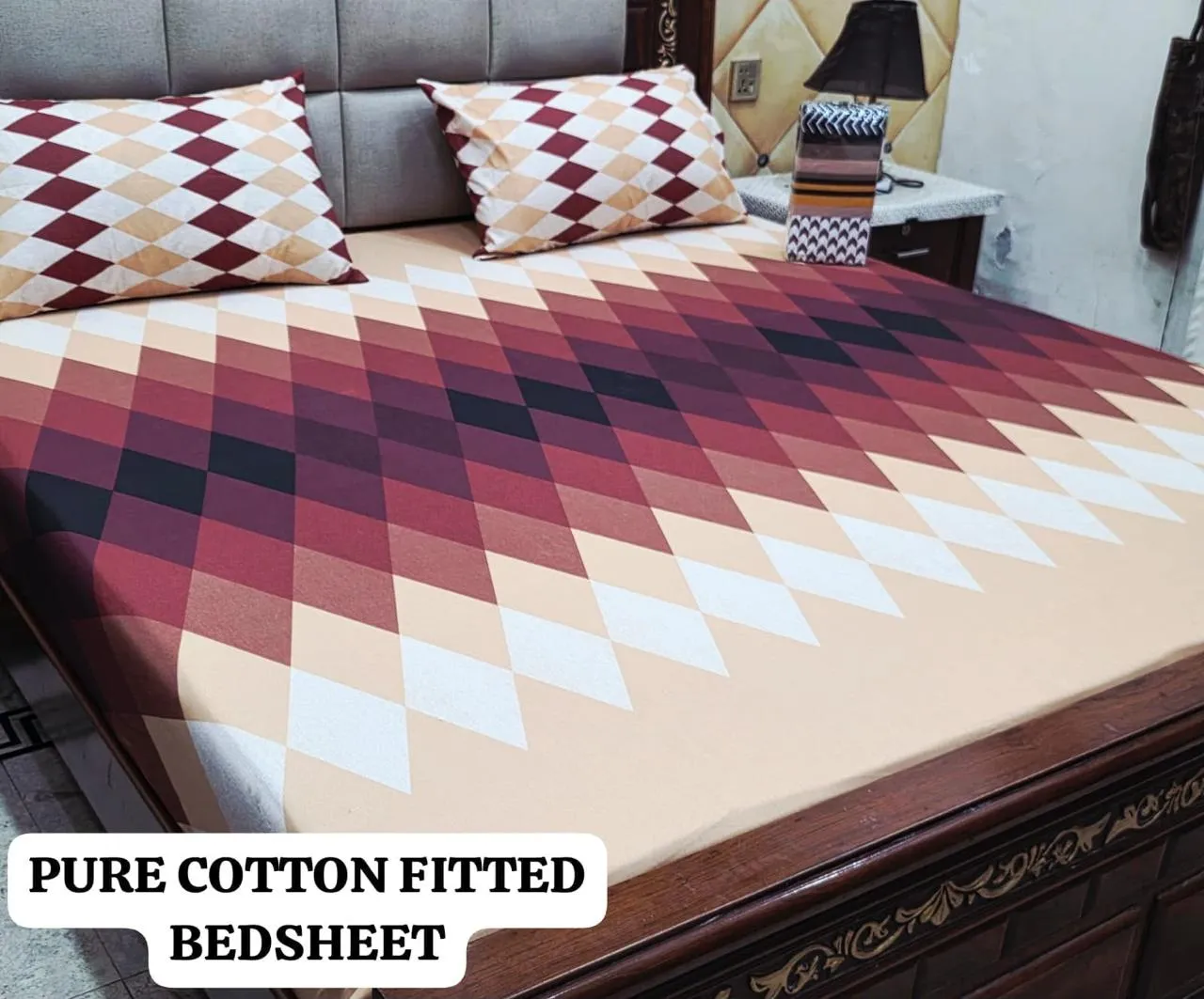 Pure Cotton Fitted Bedsheet (11)
