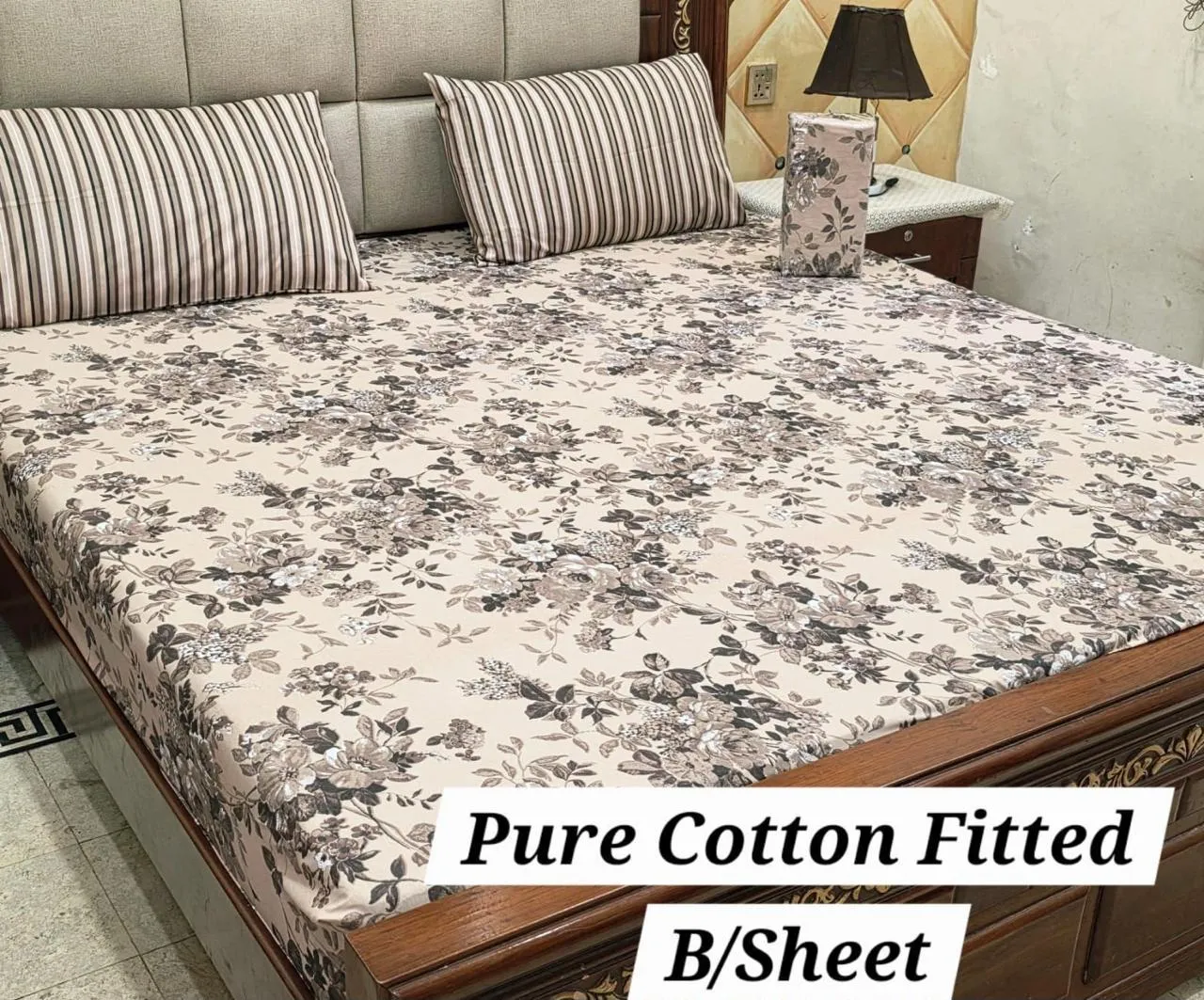 Pure Cotton Fitted Bedsheet (13)