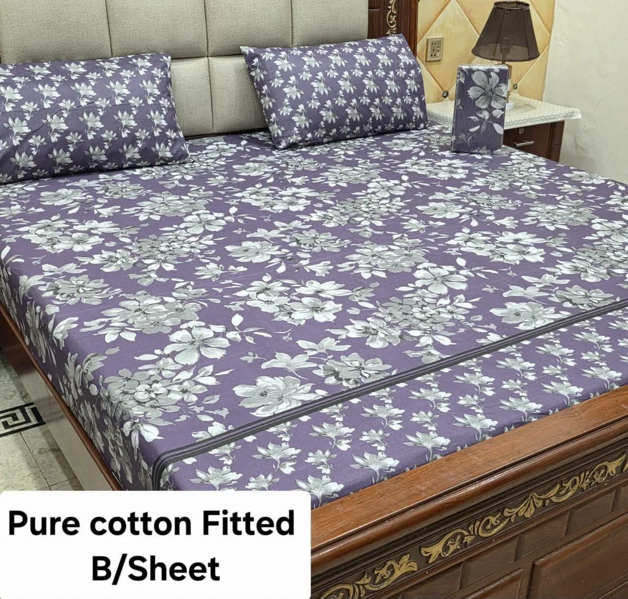 Pure Cotton Fitted Bedsheet (14)