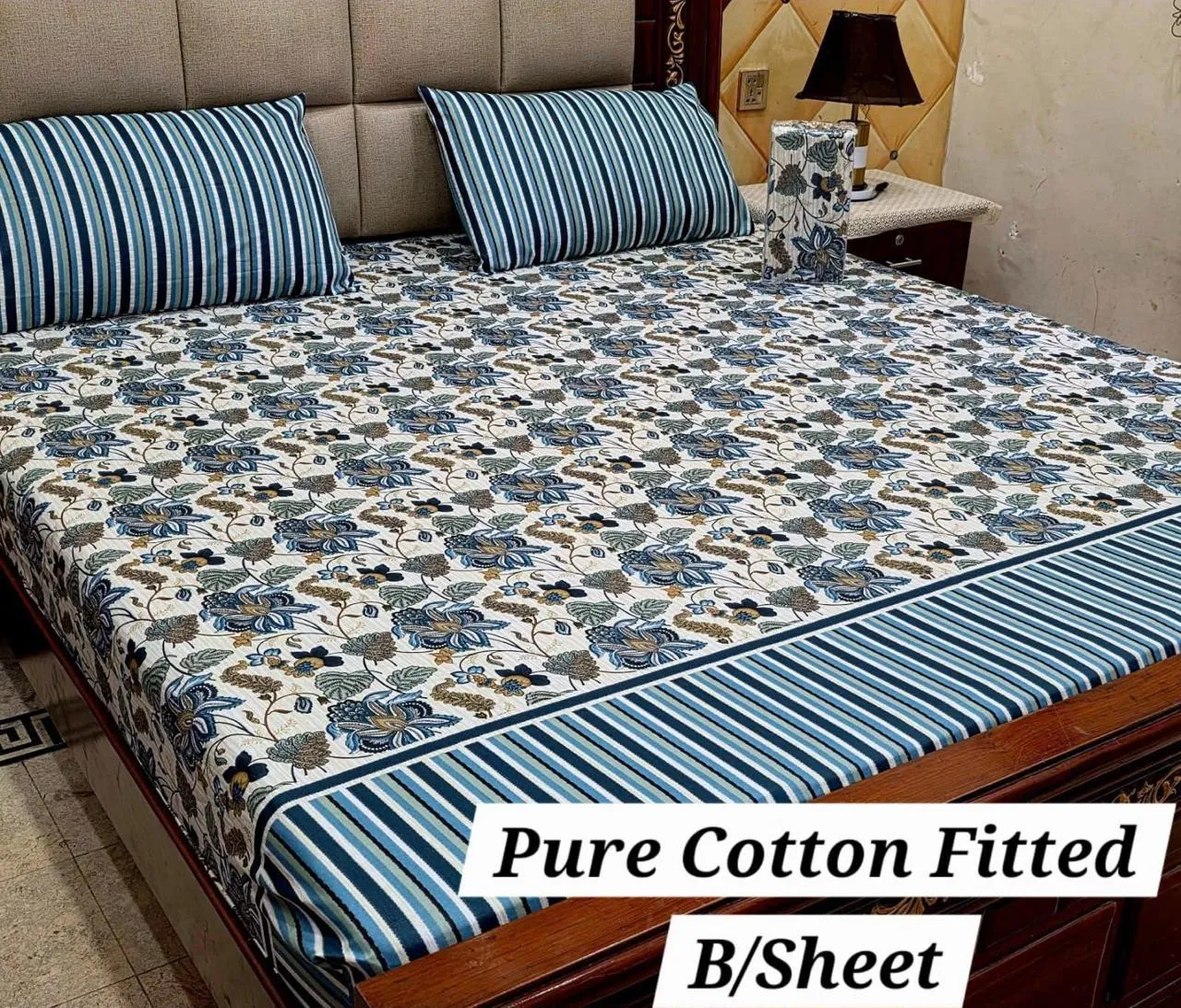 Pure Cotton Fitted Bedsheet (15)