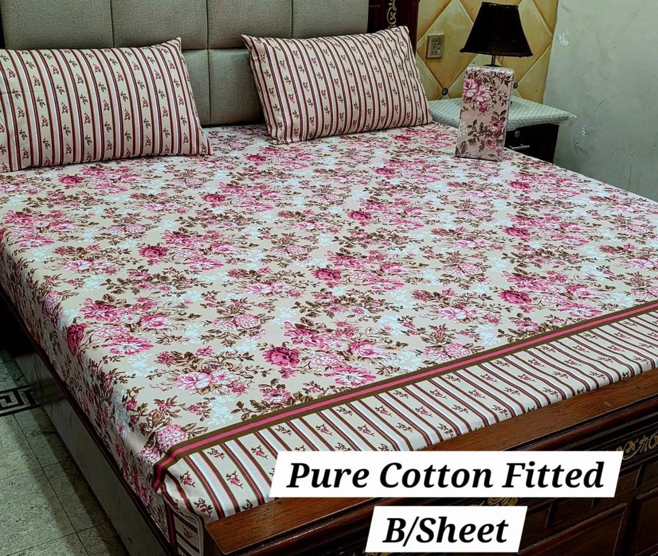 Pure Cotton Fitted Bedsheet (18)